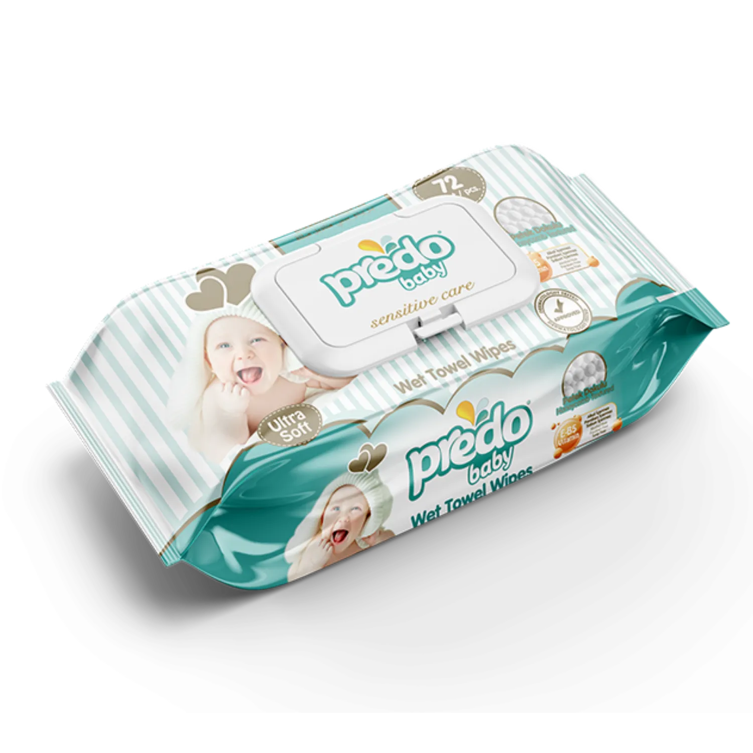 مناديل مبللة للأطفال Predo Baby – 72 قطعة